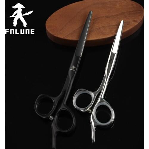 FnLune 5.0 6.0 Inch Professional Hair Salon Scissors Cut Barber Accessories Haircut Thinning Shear Hairdressing Tools Scissors