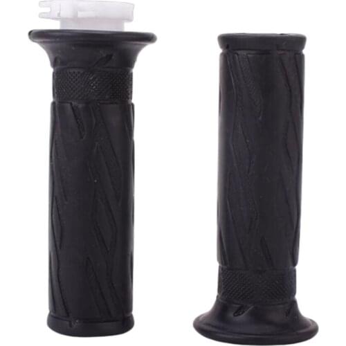 1 Pair Black Rubber Motorcycle Hand Grips Handlebar Parts For Suzuki GSXR 600 750 1000 V-Strom DL650 B-King GSX1300 Hayabusa
