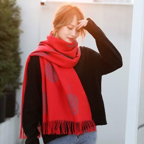 360g Thick Luxury brand women Keep Warm Autumn Winter New Cashmere Pashmina Scarf Ladies double-side brushed shawls and wraps