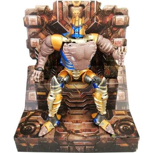 TKR Transformation BW Dinobot MP41 MP-41 Beast Wars Tyrannosaurus Rex KO Dinosaur Warrior Action Figure & THRONE & Upgrade Kits
