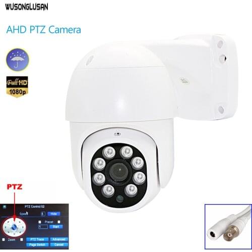 Outdoor AHD Camera 1080P 2.0MP PTZ Speed Dome Coaxial Control Xmeye 3.6mm No need RS485 IR Cut Light For CCTV Security Camera