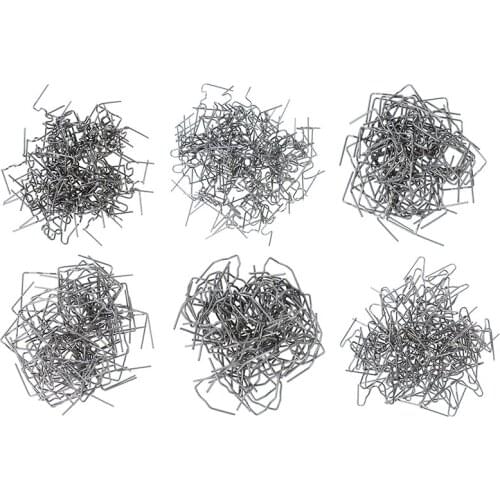 Universal Precut 0.6mm-0.8mm Hot Wave Flat Staples For Plastic Stapler Repair Welder Repair Tool 100 Pcs/Set