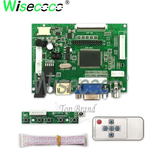 Wisecoco 50 pins with AV input VGA HDMI driver board suitable for AT090TN10 AT090TN12 screen