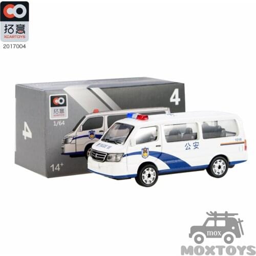 XCarToys 1:64 Jinbei police car white Diecast Model Car