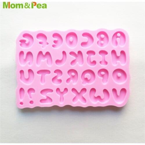 XK165 Alphabet Letters Shaped Silicone Mold Gum Paste Chocolate Ornamental Fondant Mould Cake Decoration Tools