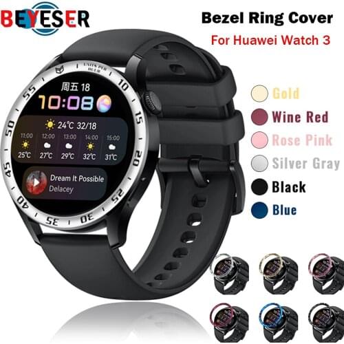 Bezel Ring Cover For Huawei Watch 3 Stainless Steel Protection Case Smart Watch Dial Scale Speed Protective Frame Accessories