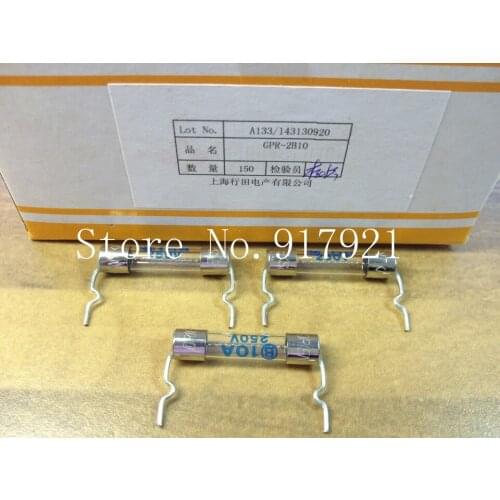[ZOB] Japan YUKITA MPR-2B10 pin gyoda explosion-proof tube 10A insurance 6X30 micro glass fuse --200pcs/lot