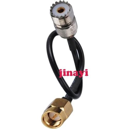 10pcs SO239 UHF Female Jack to SMA male Plug 50-3 Coaxial Cable RG58 50cm