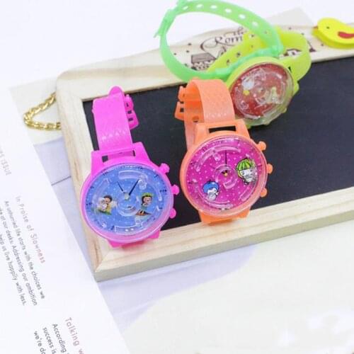 10 Pcs/lot Cute Baby Toys Maze Ball Game Puzzles Watch Clock Toy Boys Girls Children Birthday Presents Gifts Maze Watch Toys