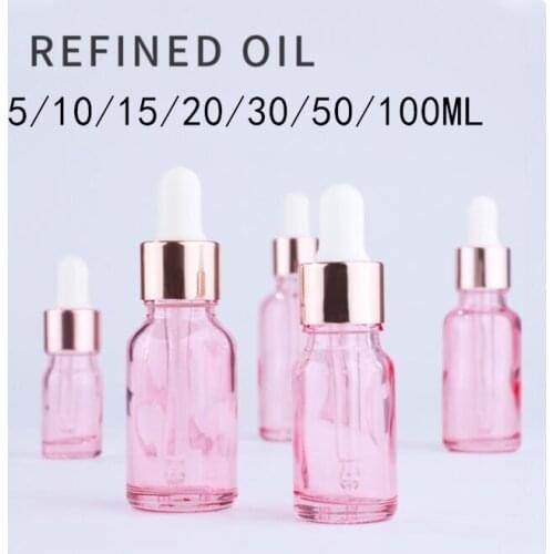 200pcs 5-100ml Dropper Bottle Glass Packaging Empty Cosmetic Container Aromatherapy Liquid Pipette Travel Essential Oil Bottle