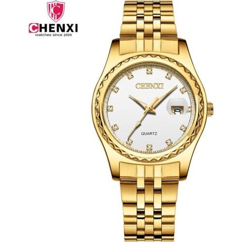 2020 Woman Watch CHENXI Luxury Ladies Watches Stainless Steel Quartz Watches Women Luxury Crystal Gold Watches Women reloj mujer