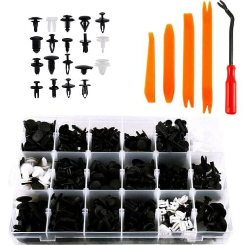 435 Pcs Car Tuning Body Trim Clip Bumper Retainer Rivets Screw Panel Push Fastener Kit Interior Parts Gadget Car Accessories