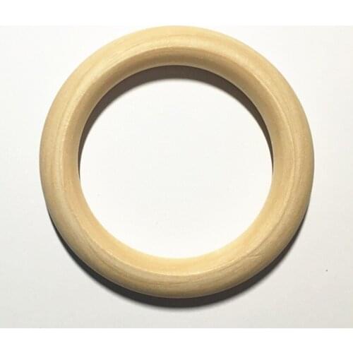 9.6cm Wood Rings Beads Jewelry Unfinished Natural Wood Beads DIY Pacifier Clips DIY Jewelry Findings 1Pcs 100mm