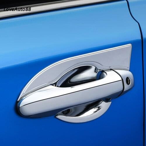 Car ABS Chrome handle Protective Cover Door Handle Outer Bowls Trim For Toyota RAV4 RAV-4 2016 2017 2018 2015 2014 Accessories