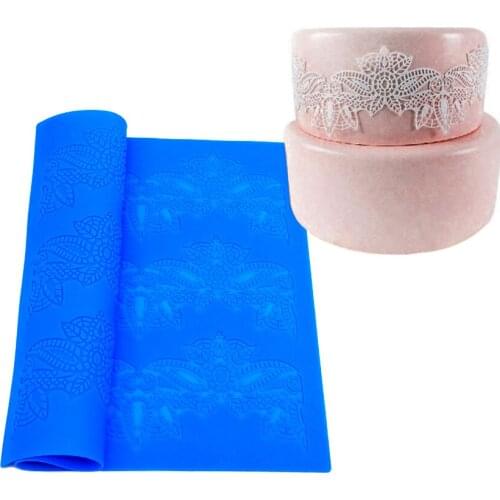 CT-011 Lace Soft 100% Silicone Cake Fondant Embossing Gum Paste Decorating Mold Tools