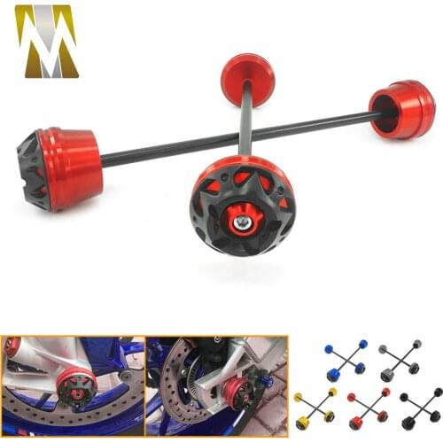 For YAMAHA MT-07 MT07 2013 2014 2015 2016 2017 MT 07 Motorcycle Front&Rear Axle Fork Crash Slider Cap Falling Protection Ball