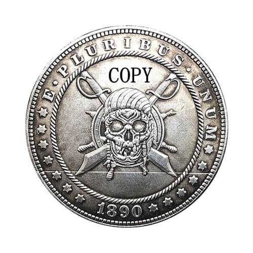 Hobo Nickel 1890-CC USA Morgan Dollar COIN COPY Type 159