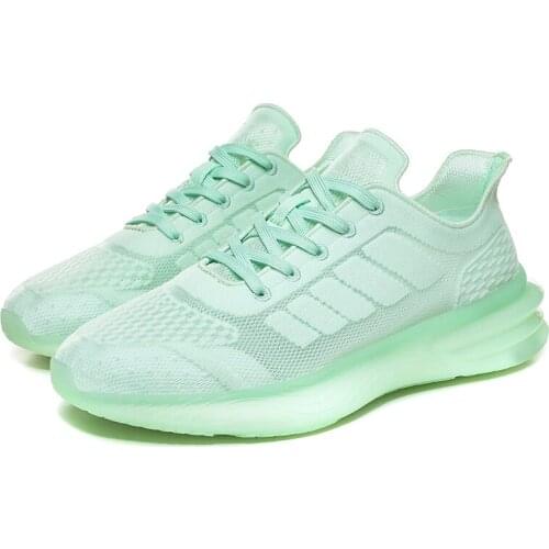 2020 New Fashion Running Shoes Men Light Breathable Spring Back Sneakers Male Thick Bottom Non-slip Cushioning Sports Sneacker