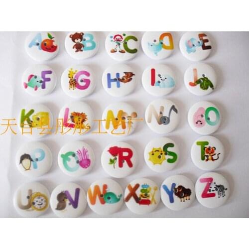 Wooden Buttons LUCK LOOPS China