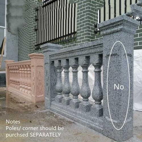 95cm /37.4in Black ABS Plastic Reusable Strong Quality Balcony Baluster Mold Garden Bottle Shape Square Cucurbit Simple Design