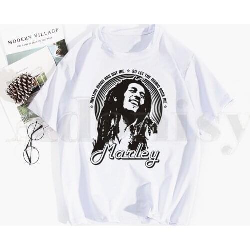 New Hip Hop Reggae Originator Bob Marley Rock T Shirts Tops Tees Men Women Short Sleeve Casual T Shirt Streetwear Funny