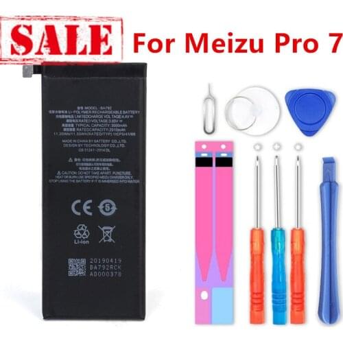 New BA792 3900mAh Battery For Meizu Pro 7 M792C M792C-L M792M-L M792Q M792Q-L Battery+Tracking Number