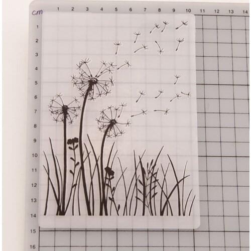 Plastic Embossing Folder Template DIY Scrapbook Photo Album Card Making Decoration Crafts Dandelion E56C