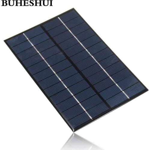 BUHESHUI 12V 4.2W Polycrystalline Solar Cell Module DIY Solar Panel Charger For 9V Battery 200*130MM 5pcs/lot Free Shipping