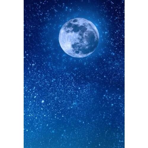 Blue Night Photography Background 5*6.5ft Digital Printed Vinyl Backdrops for Photography Newborn Baby Photo Studio Props
