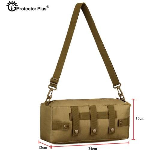 Protector Plus Tactical Military Shoulder Bag Waterproof Army Crossbody Bag Outdoor Sport Travel Camping Hiking Accessory Bag