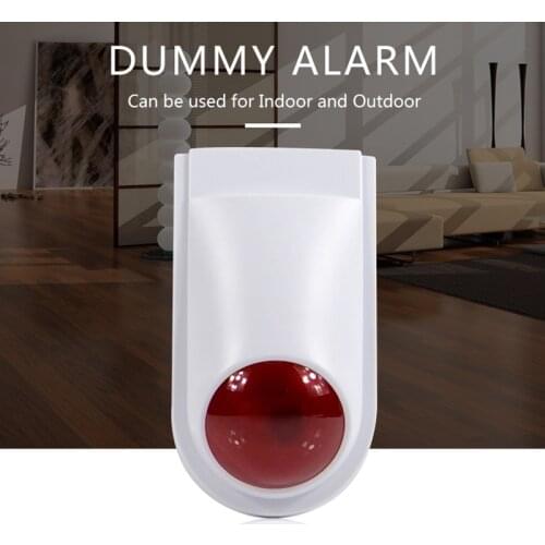 Outdoor Fake Camera Home Surveillance Security Simulation Mini CCTV Camera Red LED Light Fake white Camera