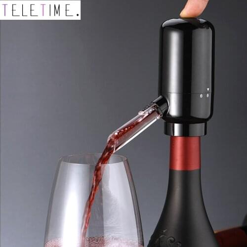 Smart Electric Red Wine Dispenser Quick Sobering Automatic Wine Decanter Battery/USB Charging Aerator Pourer Kitchen Tool