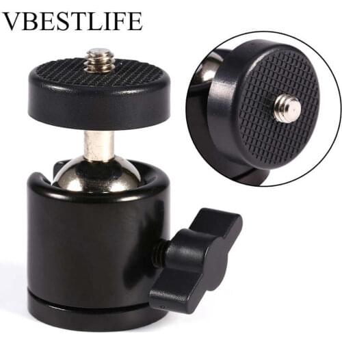 VBESTLIFE 360 degrees Swivel Rotatable 1/4'' Screw Ball Head Mount Ballhead Stand Bracket ballhead