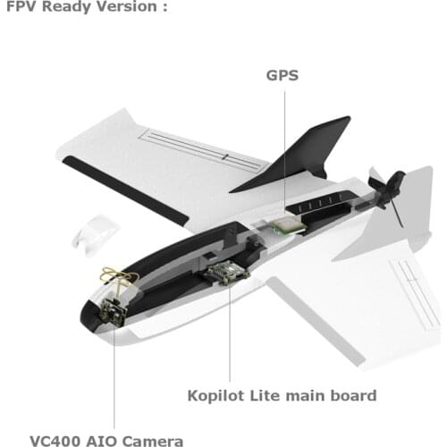 ZOHD Dart250G 570mm Wingspan Sub-250 grams Sweep Forward Wing AIO EPP FPV RC Airplane PNP W/FPV Ready Version Electric RC Plane
