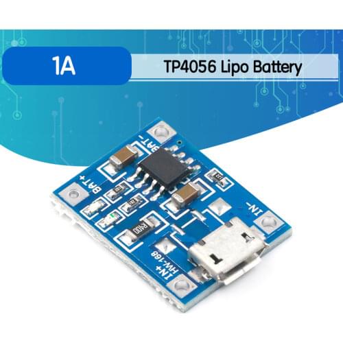 10pcs 5V 1A Micro USB 18650 Lithium Battery Charging Board Charger Module+Protection Dual Functions TP4056