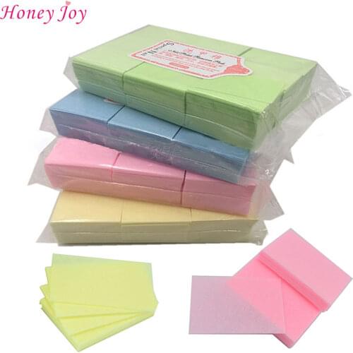 111gram/bag Solid Durable Lint-Free Wipes 100% Cotton Nail Tools Bath Manicure Gel Nail Polish Remover Yellow Green Blue