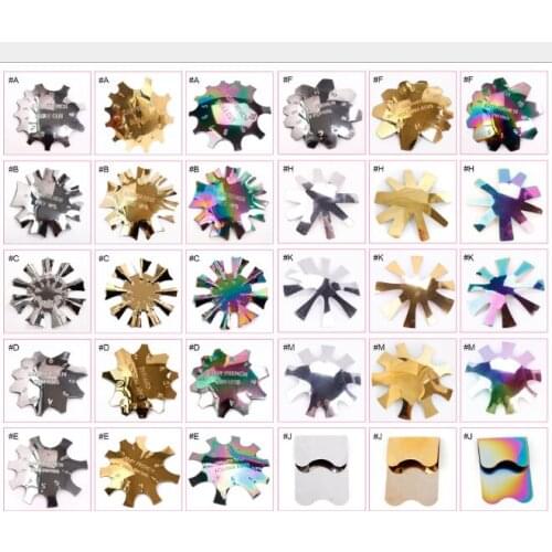 120Pcs/Lot Nail Art Template Smile Line French V Cutters Molding Steel Plate Extended Nail Crystal Armor Making Manicure HA2235