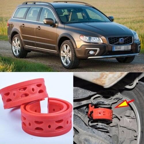 2pcs Rear Air Suspension Shock Bumper Spring Coil Cushion Buffer For Volvo Xc70
