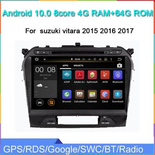 2din android 10.0 car dvd multimedia player for vitara 2015 2016 2017 gps navigation autoradio 8core 4g ram 64g rom wifi