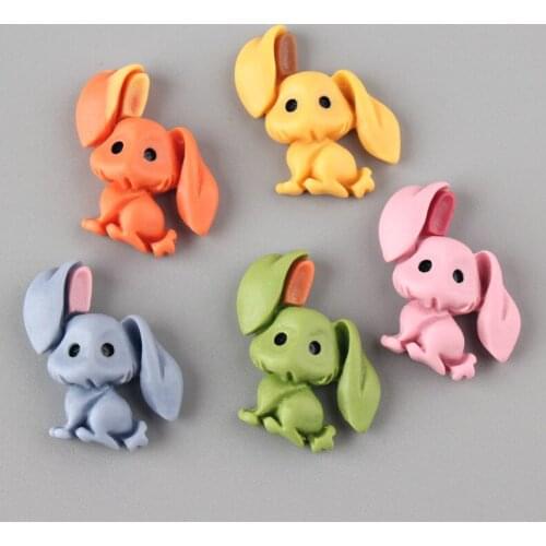 Free Shipping 20pcs 20*25mm Kawaii Animal Elephant Resin Cabochons Ornament Accessory Flatback Patch Sticker Charms DIY Buttons