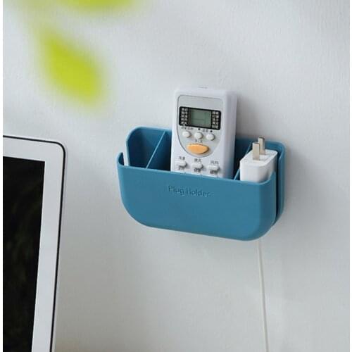 Three-compartment Remote Control Storage Box Wall Mounted Organizer Storage Case N0PA