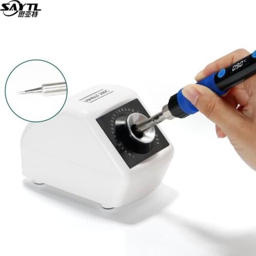YIHUA 200Q electric Infrared Sensor Tip Cleaner Smart Induction Soldering Iron Tip Cleaner for Oxide Solder Iron Tip Head clean