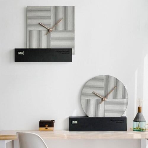 Living room household modern simple wind fashion light luxury silent clock wall clock wall clocks