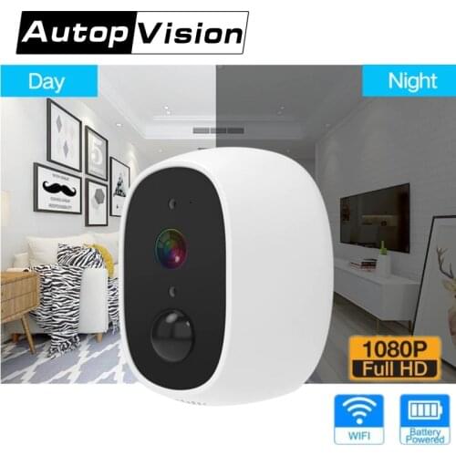 Security IP Camera WiFi Wireless 1080P Rechargeable Battery Camera Infrared Night Vision Outdoor Indoor 2 Way Audio CCTV Camera