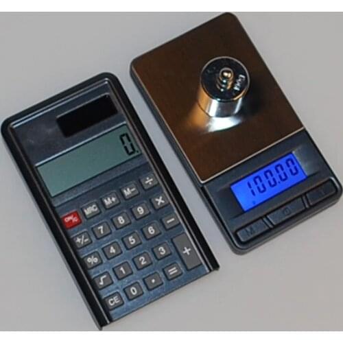 Mini Pocket Electronic Calculator Scale 200g 0.01g Portable Precision Digital Jewelry Gold Gram Scales Blue LCD Weight Balance