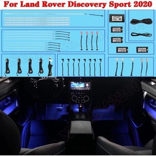 Ambient Light Set For Land Rover Discovery Sport 2020 Sreen Control Decorative LED 10 colors Atmosphere Lamp illuminated Strip