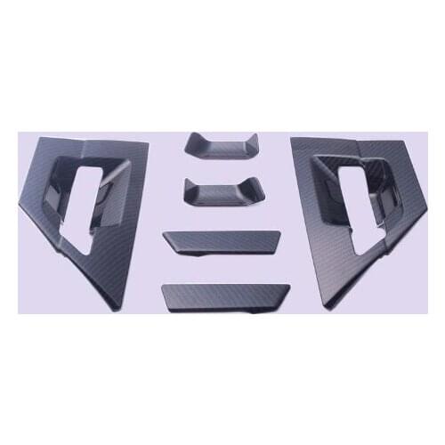 6pcs Fit For Toyota C-HR CHR 2017 2018 Door Handle bowl cover ABS CHROME BLACK outside handle cover for CHR Exterior CAR Styling