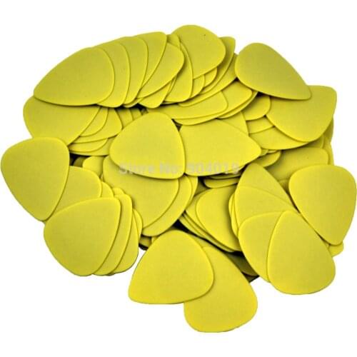 100pcs Medium 0.71mm 351 Delrin Guitar Picks Plectrums Yellow