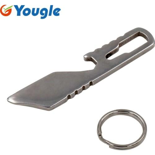 YOUGLE Multifunction Outdoor EDC Pocket Tool Pry Bar Bottle Opener Screwdriver Keychain outdoor tools