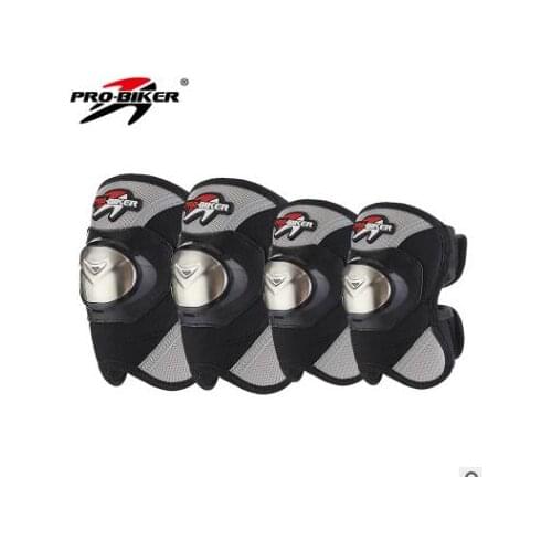 Hort men and women stainless steel motorcycle protective gear knee pads elbow four sets of Knight equipmentS